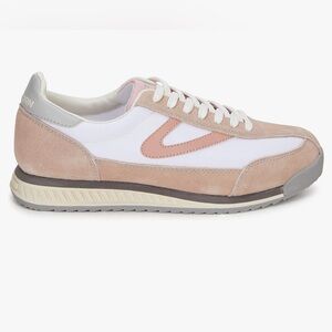 Tretorn Rawlins Pink Suede Retro Lace Up Tennis Shoes Sz 8.5